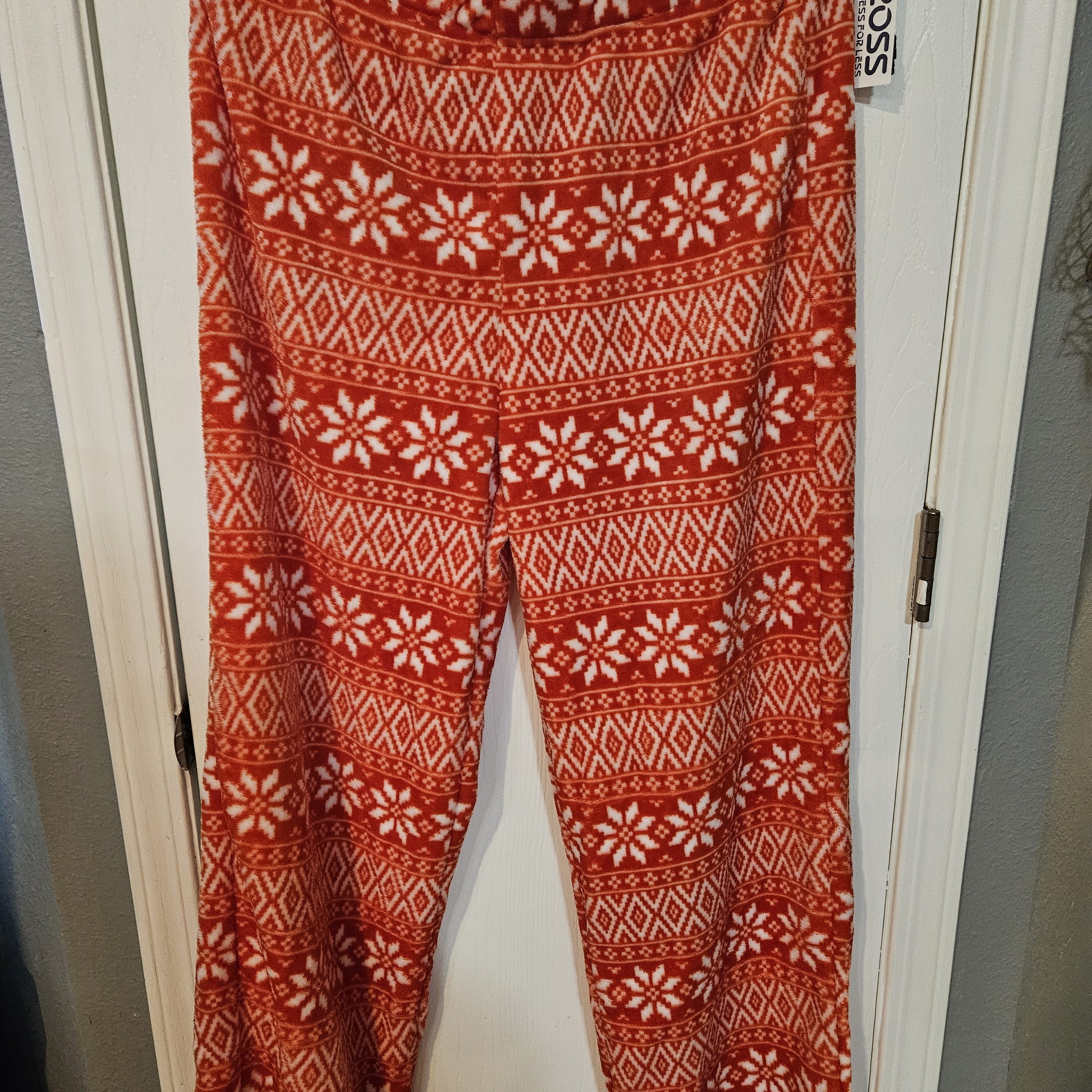 Cozy Red Snowflake Pajama Pants